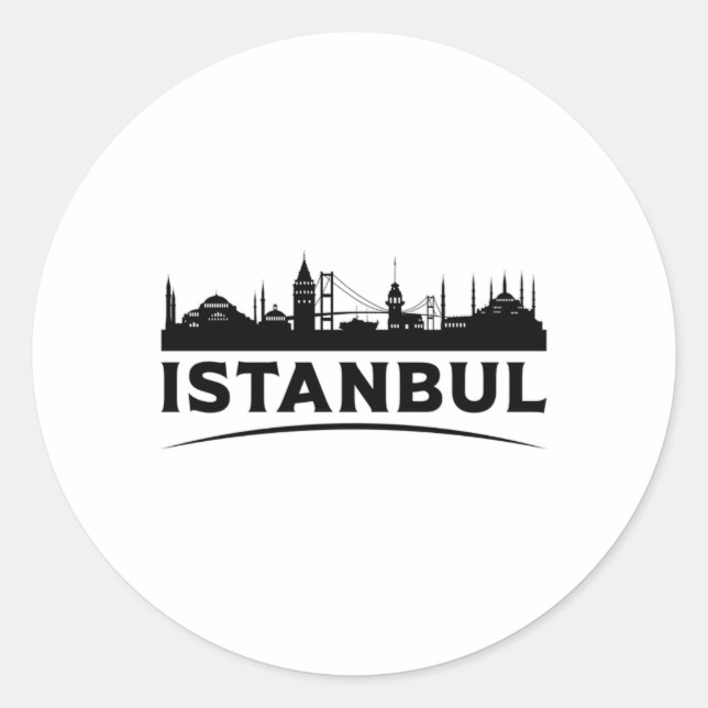 Adesivo Istambul Turquia Cidade Cidade da Turquia - Skylin (Frente)