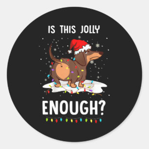 Adesivo Isto É Jolly Suficiente Feliz Dachshund 2021?