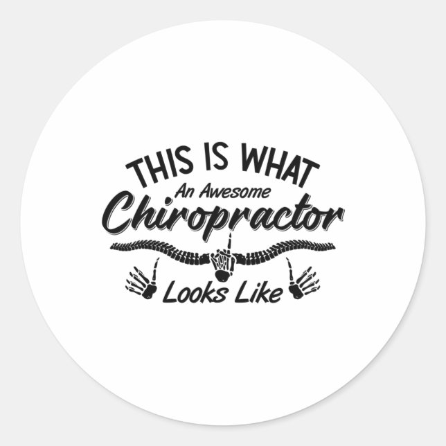 Adesivo Isto É O Que É Uma Espinha De Chiro Chiropractor I (Frente)