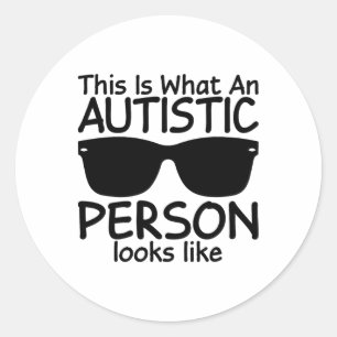 Adesivo Isto É O Que Uma Pessoa Autista Parece Autismo