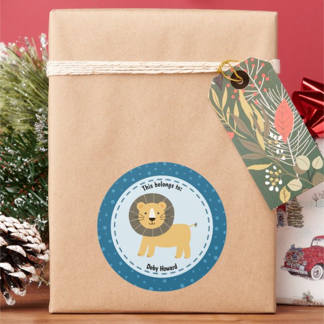 Adesivo Isto Pertence a Animais do Jardim Zoológico de Leã (Feriado)