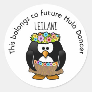 Adesivo Isto pertence à futura dançarina de Hula