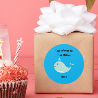 Adesivo Isto pertence ao Azul de Baleia da Escola