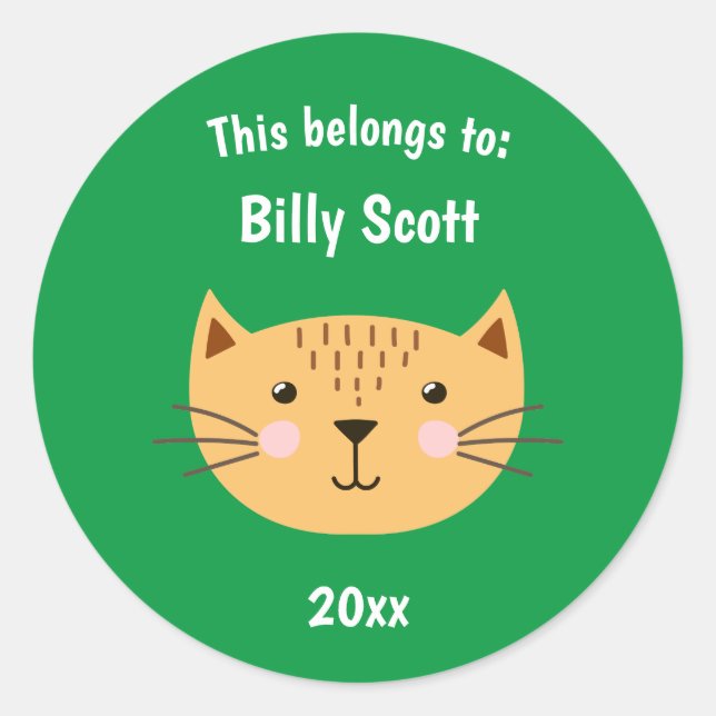 Adesivo Isto pertence ao Colégio de Gatinhos (Frente)