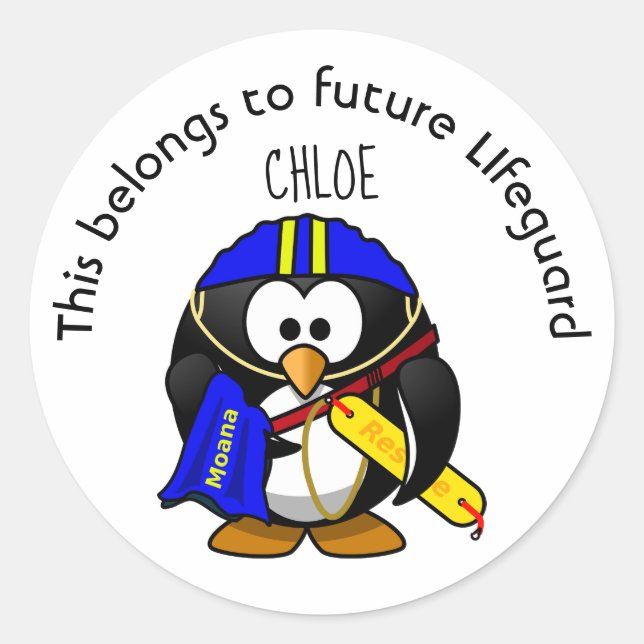 Adesivo Isto pertence ao futuro Salvador de Vida (Frente)