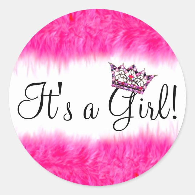 Adesivo  “It’s a Girl!” Tiara Baby  (Frente)