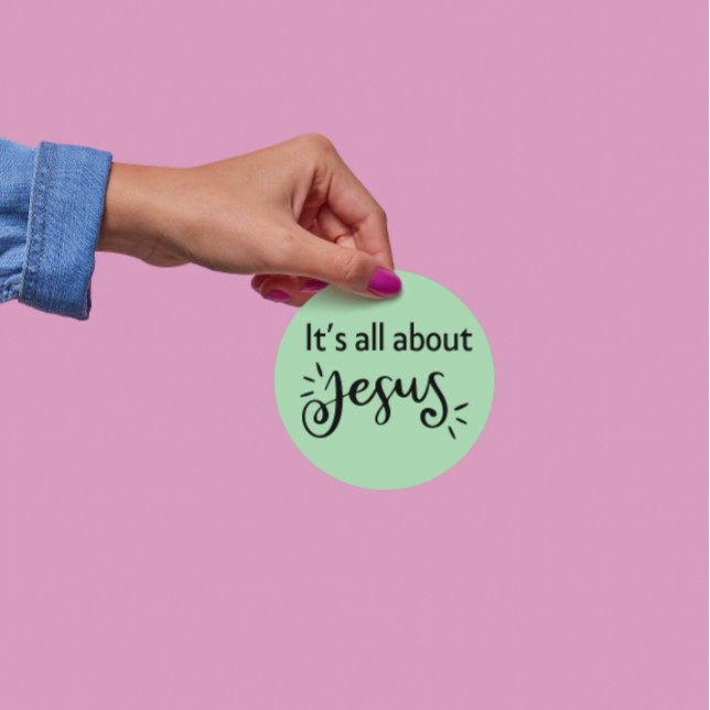 Adesivo It’s All About Jesus – Christmas Sticker #05 (Criador carregado)