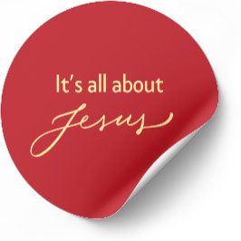Adesivo It’s All About Jesus – Christmas Sticker #11