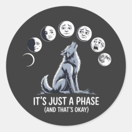 Adesivo It’s Just a Phase – Moon Mood Werewolf Sticker