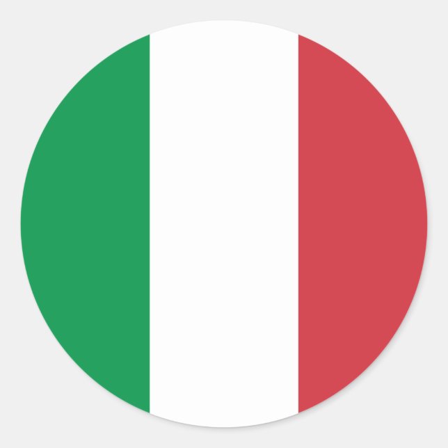 Adesivo Itália - Bandeira Nacional Italiana (Frente)