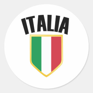 Adesivo Italia Crest Itália Flag