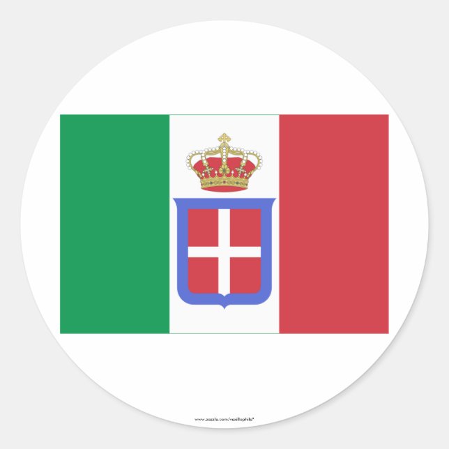 Adesivo Itália Flag (1861-1946) (Frente)