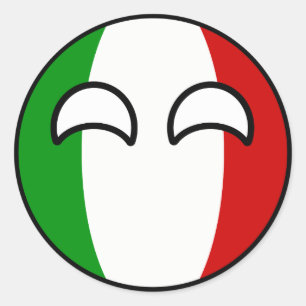 Adesivo Italia Geeky de tensão engraçada Countryball