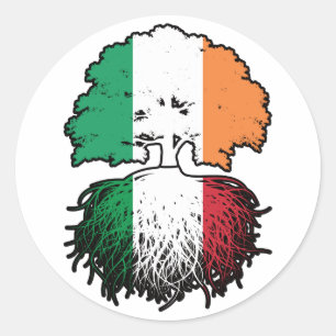 Adesivo Itália Irlanda, Itália, Irlanda, Irlanda, Árvore B