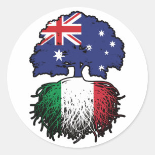 Adesivo Itália, Itália, Austrália Australiana, Bandeira Ra