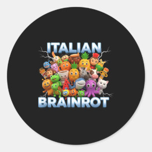 Adesivo Itália Italiano Brainrot Meme Engraçado Personagen