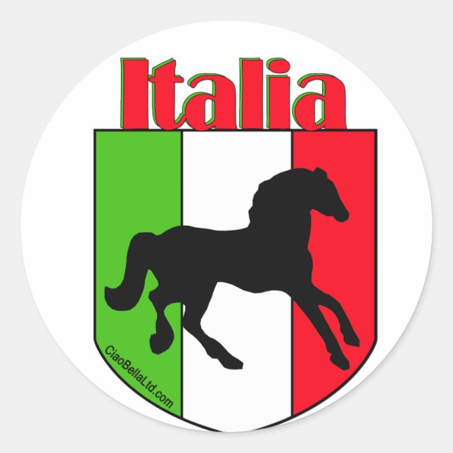 Adesivo Italia Stallion Crest (Frente)