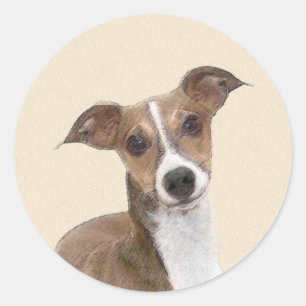 Adesivo Italian Greyhound Painting - Cute Original Dog Art