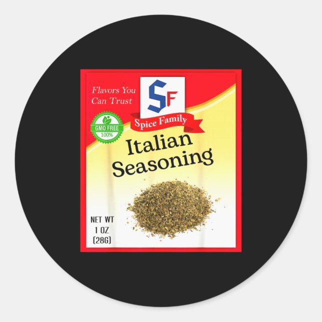 Adesivo Italian Seasoning Sce Group Costume Family Matchin (Frente)