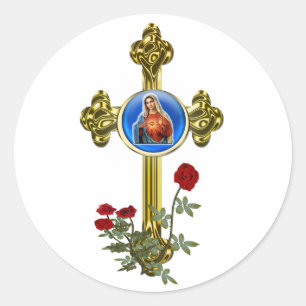 Adesivo Itens de presentes da Madre Mary Cross
