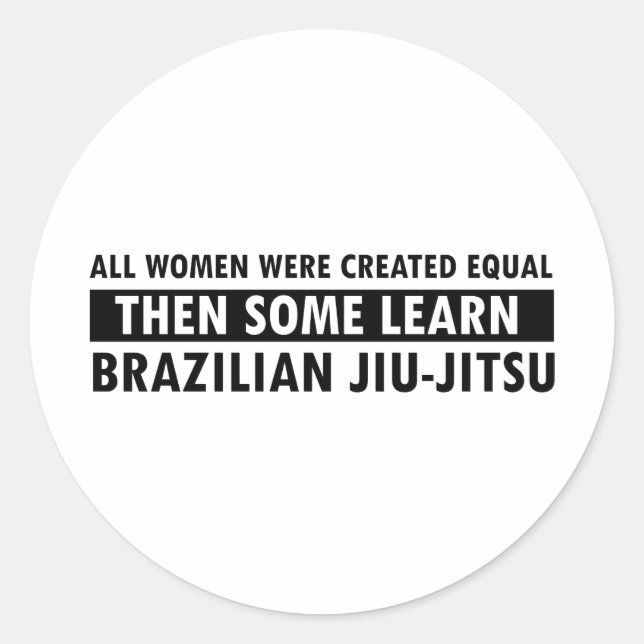Adesivo Itens de presentes jiu jitsu brasileiros (Frente)