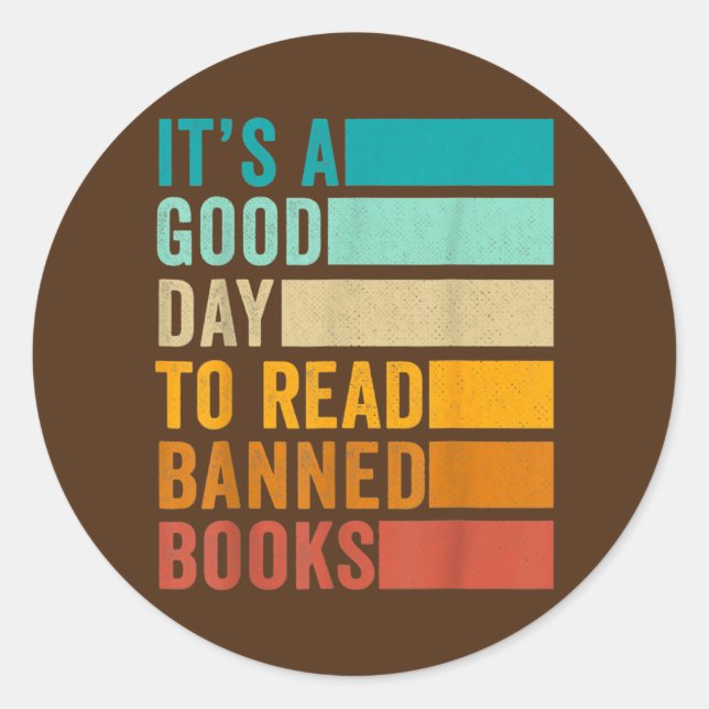 Adesivo It's A Good Day To Read Banned Books Funny Book (Frente)