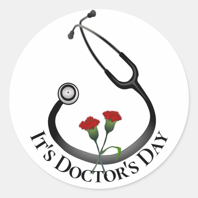 Adesivo It's Doctor's Day Stethoscope (Frente)