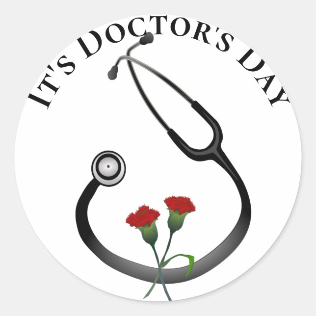 Adesivo It's Doctor's Day Stethoscope (Frente)