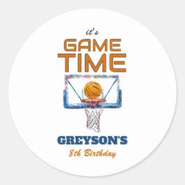 Adesivo It's Game Time Any Age Birthday