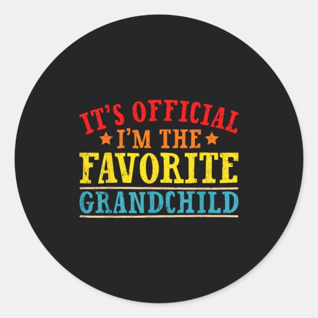 Adesivo It's I'm The Favorite Granhild Funny Family  (Frente)