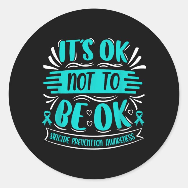 Adesivo Its Okay To Not Be Okay - (Frente)