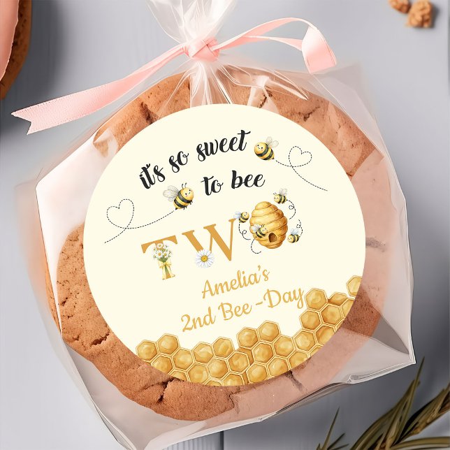 Adesivo It's So Sweet To Bee 2nd Birthday (Criador carregado)