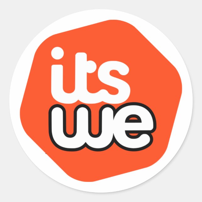 Adesivo It's We - parody logo - 20 stickers (Frente)
