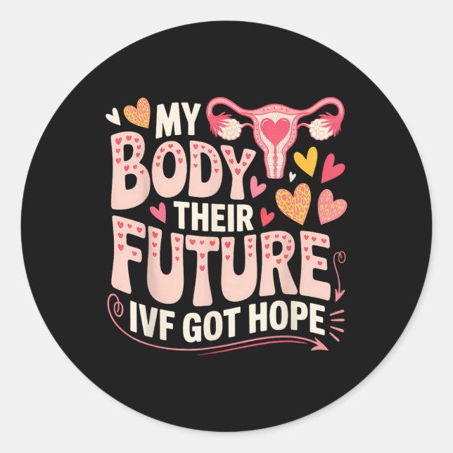Adesivo Ivf Transfer Day Surrogacy Pregnancy Surrogate Mat (Frente)