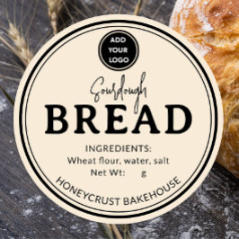 Adesivo Ivory Bakery Sourdough Bread Label Sticker