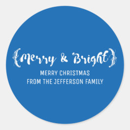 Adesivo Ivory Elegant Esboçou Feliz e Feriado Brilhante