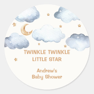 Adesivo Ivory Moon Stars Twinkle Chá de fraldas