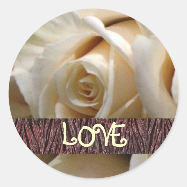 Adesivo Ivory Rosa Love Stickers (Frente)
