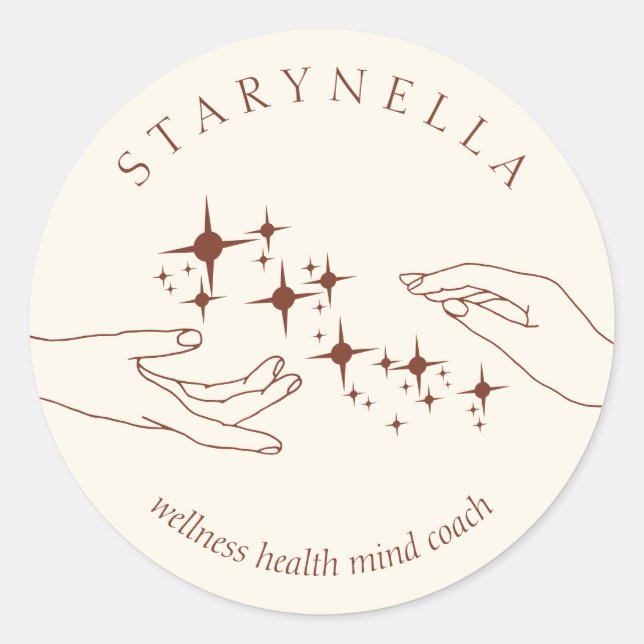 Adesivo Ivory Terracotta Terapia Energética Reiki (Frente)