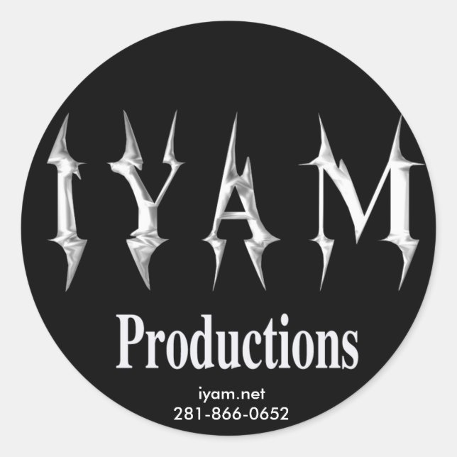 Adesivo IYAM Productions Sticker (Frente)