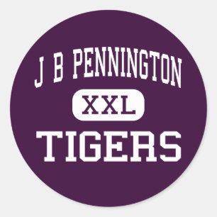 Adesivo J B Pennington - Tigres - Alto - Blountsville
