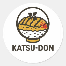 Adesivo j.comida Comida de conforto japonês: Katsu-Don