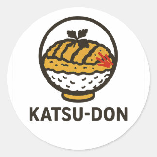 Adesivo j.comida Comida de conforto japonês: Katsu-Don