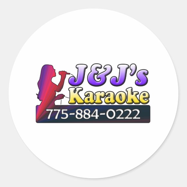 Adesivo J&J's Karaoke (Frente)