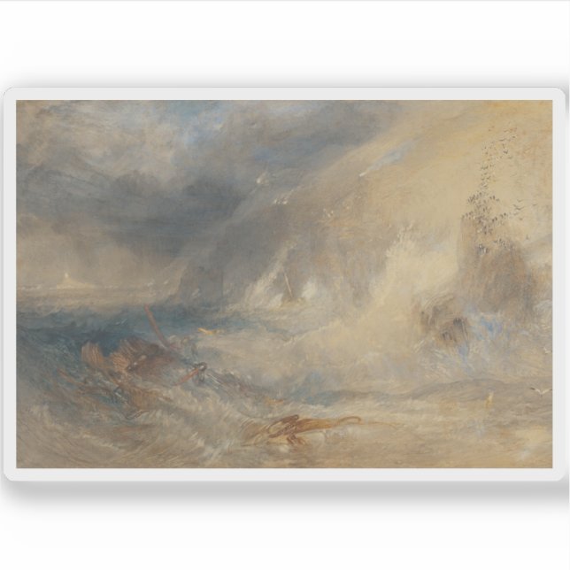 Adesivo J. M. W. Turner - Farol de navios de longa distânc (Frente)