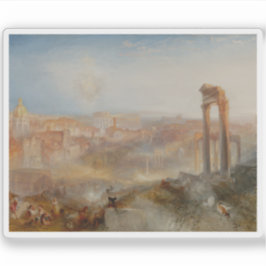 Adesivo J. M. W. Turner - Roma Moderna - Campo Vaccino
