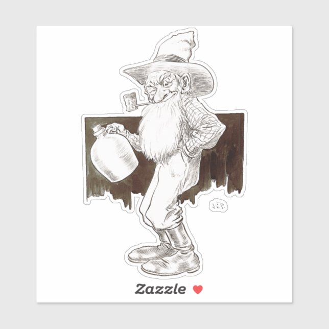 Adesivo J P Bernard Moonshiner Vinhetas De Vinilo Com Cort (Folha)