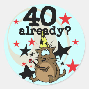 Adesivo Já aniversário 40