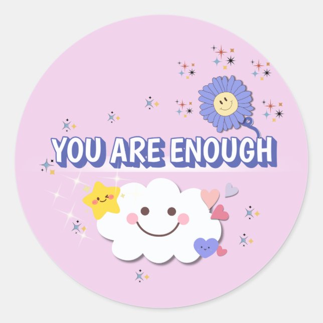 Adesivo Já Basta - Mensagem Positiva (Frente)