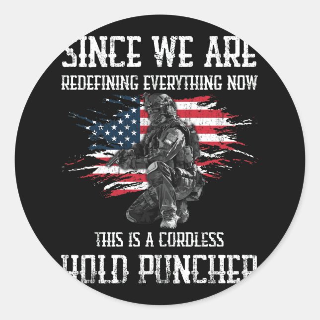 Adesivo Já Que Estamos Redefinindo Tudo (Frente)